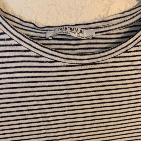 ZARA Trafaluc Striped T-shirt - Picture 2 of 2